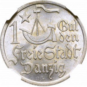 Free City of Danzig, 1 gulden 1923 - NGC MS63