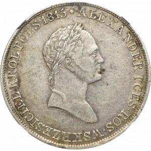 Królestwo Polskie, Mikołaj I, 5 złotych 1830 KG - NGC XF45