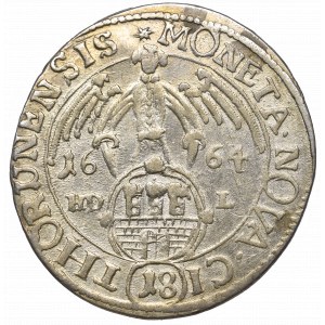 Jan II Kazimierz, Ort 1664 HDL, Toruń - THORUNENSIS