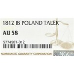 Duchy of Warsaw, Thaler 1812 IB - NGC AU58