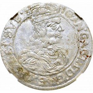 John II Casimir, 6 groschen 1662, Lwiw - NGC MS60