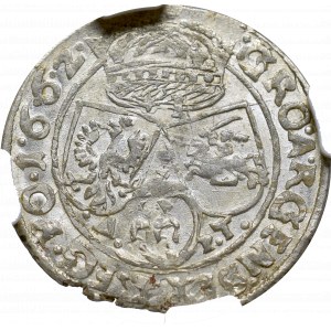 John II Casimir, 6 groschen 1662, Lwiw - NGC MS62