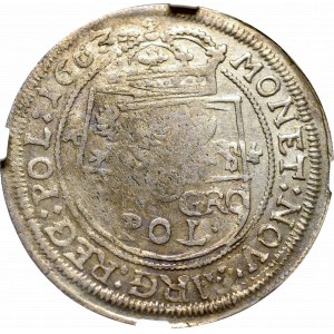 Jan II Kazimierz, Tymf 1663, Kraków - NGC AU53