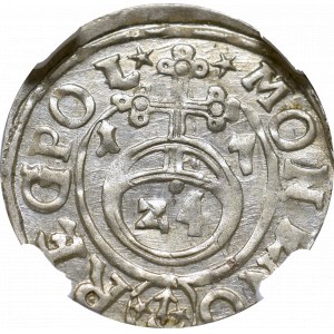 Zygmunt III Waza, Półtorak 1617, Bydgoszcz - Sas w owalu NGC MS63