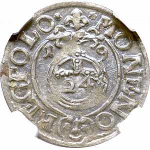 Zygmunt III Waza, Półtorak 1619, Bydgoszcz - NGC MS64