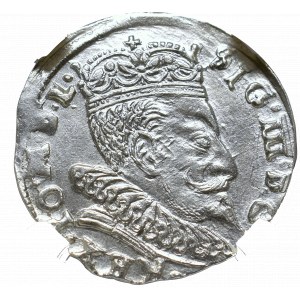 Sigismundus III, 3 groschen 1596, Vilnius - NGC MS62