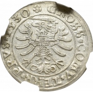 Zygmunt I Stary, Grosz pruski 1530, Toruń - NGC AU58