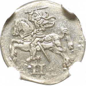Sigismundus II Augustus, 2 denar 1570, Vilnius - NGC MS65