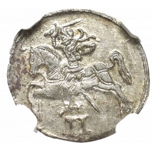 Sigismundus II Augustus, 2 denar 1570, Vilnius - NGC MS64