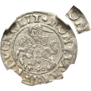 Sigismund II Augustus, Half-groat 1546, Vilnius - NGC MS62