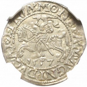 Sigismund II Augustus, Half-groat 1557, Vilnius - LI/LITVA NGC MS64