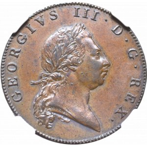 Wielka Brytania, Kolonia Bermudy, 1 pens 1793 - NGC MS61 BN