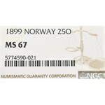 Norway, 25 ore 1899 - NGC MS67