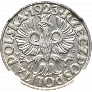 II Republic of Poland, 50 groschen 1923 - NGC MS66