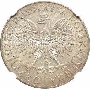 II Republic of Poland, 10 zloty 1933 Traugutt - NGC MS62