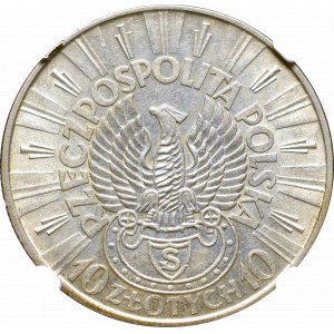 II Republic of Poland, 10 zloty 1934 - NGC AU55