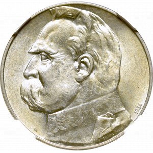 II Republic of Poland, 5 zloty 1934 Pilsudski - NGC MS62