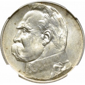 II Rzeczpospolita, 5 Złotych 1935, Piłsudski - NGC MS62