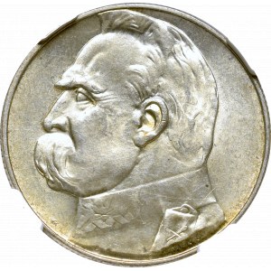 II Republic of Poland, 5 zloty 1938 Pilsudski - NGC MS62