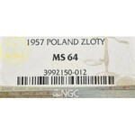 Peoples Republic of Poland, 1 zloty 1957 - NGC MS64