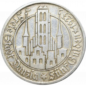 Free City of Danzig, 5 gulden 1923