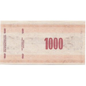 Peoples Republic of Poland, Travellers cheque 1000 zloty Specimen very rare