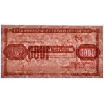 Peoples Republic of Poland, Travellers cheque 1000 zloty Specimen very rare