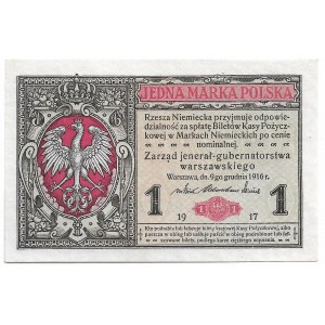 II Republic of Poland, 1 mark 1916 Jenerał Ser. A