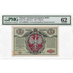 II Republic of Poland, 5 marks 1916 Generał - PMG 62