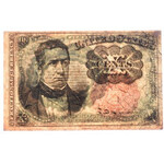 USA, 10 centów seria E63 1874, Fractional Currency
