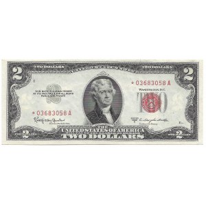 USA, 2 dolary 1953 C, gwiazdka - rzadkie