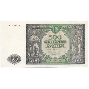 Peoples Republic of Poland, 500 zloty 1946