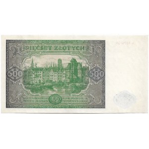 Peoples Republic of Poland, 500 zloty 1946