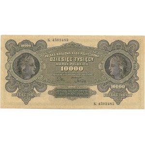 II Republic of Poland, 10000 mark 1922 Ser. K