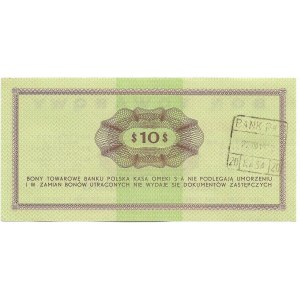Peoples Republic of Poland, Pewex 10 dollars 1969 FF
