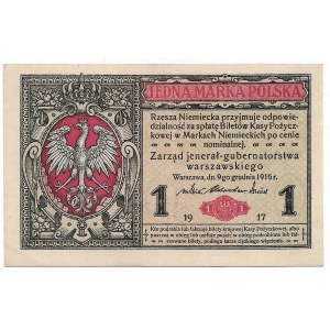 II RP, 1 marka polska 1916 Jenerał Ser. A