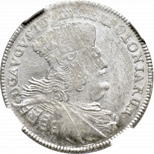 August III Sas, 8 Groszy 1753 - NGC MS62