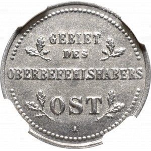 Ober-Ost, 1 kopeck 1916 A, Berlin - NGC MS63