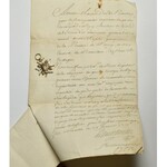 Francja, Krzyż Kawalerski orderu świętego Ludwika - nadanie królewskie 1709 rok, złoto 11,2g