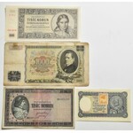 Zbiór banknotów od Protektorat Chech i Moraw do Chechosłowacja - 97 szt.