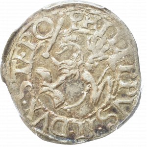 Pomorze , Filip II , Grosz 1617, Szczecin - PCGS MS62