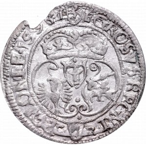 Zygmunt III Waza, Grosz 1593,Olkusz - przebity na innej monecie(?)