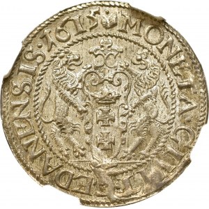 Sigismund III Vasa, Ort 1615, Danzig - old bust type D.G - NGC MS65