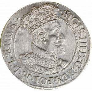 Sigismund III, 18 groschen 1619, Danzig - date ovestriked