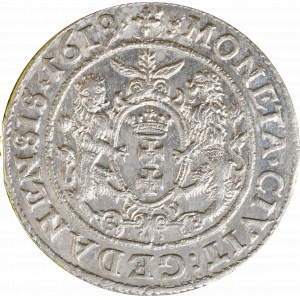Sigismund III, 18 groschen 1619, Danzig - date ovestriked