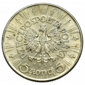 II Republic of Poland, 5 zloty 1934 Pilsudski