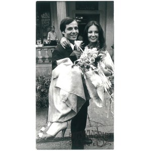 ANNA DYMNA, po ślubie ze Zbigniewem Szotą, fot. M. Socher, 1982