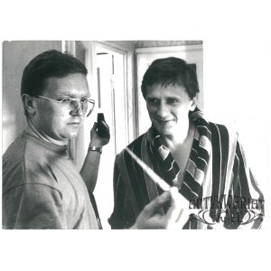 JAN ENGLERT, plan filmu „Wielka wsypa”, fot. W. Rozmysłowicz, 1992