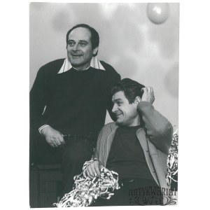 STANISŁAW MIKULSKI, JANUSZ ZAKRZEŃSKI, „Stary, głupi i anioł”, fot. S. Grünberg, 1976
