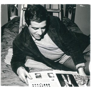 ZBIGNIEW ZAPASIEWICZ, plan filmu „Drzwi w murze”, fot. W. Rozmysłowicz, 1973